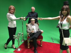 Green screen film set